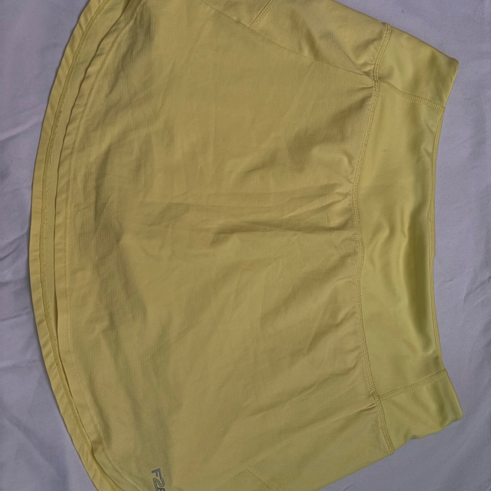 Yellow Mini Tennis Skirt